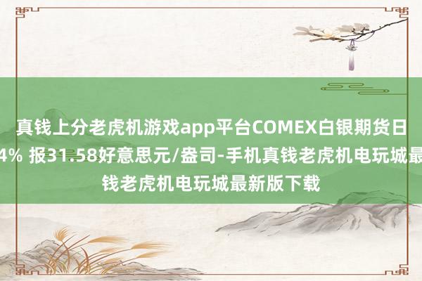 真钱上分老虎机游戏app平台COMEX白银期货日内涨幅达4% 报31.58好意思元/盎司-手机真钱老虎机电玩城最新版下载