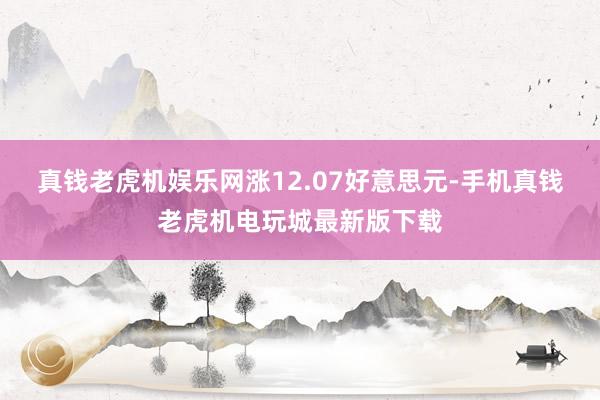 真钱老虎机娱乐网涨12.07好意思元-手机真钱老虎机电玩城最新版下载